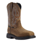 ARIAT Boots Ariat Men's Distressed Brown Workhog XT Waterproof Carbon Toe Work Boot 10031483