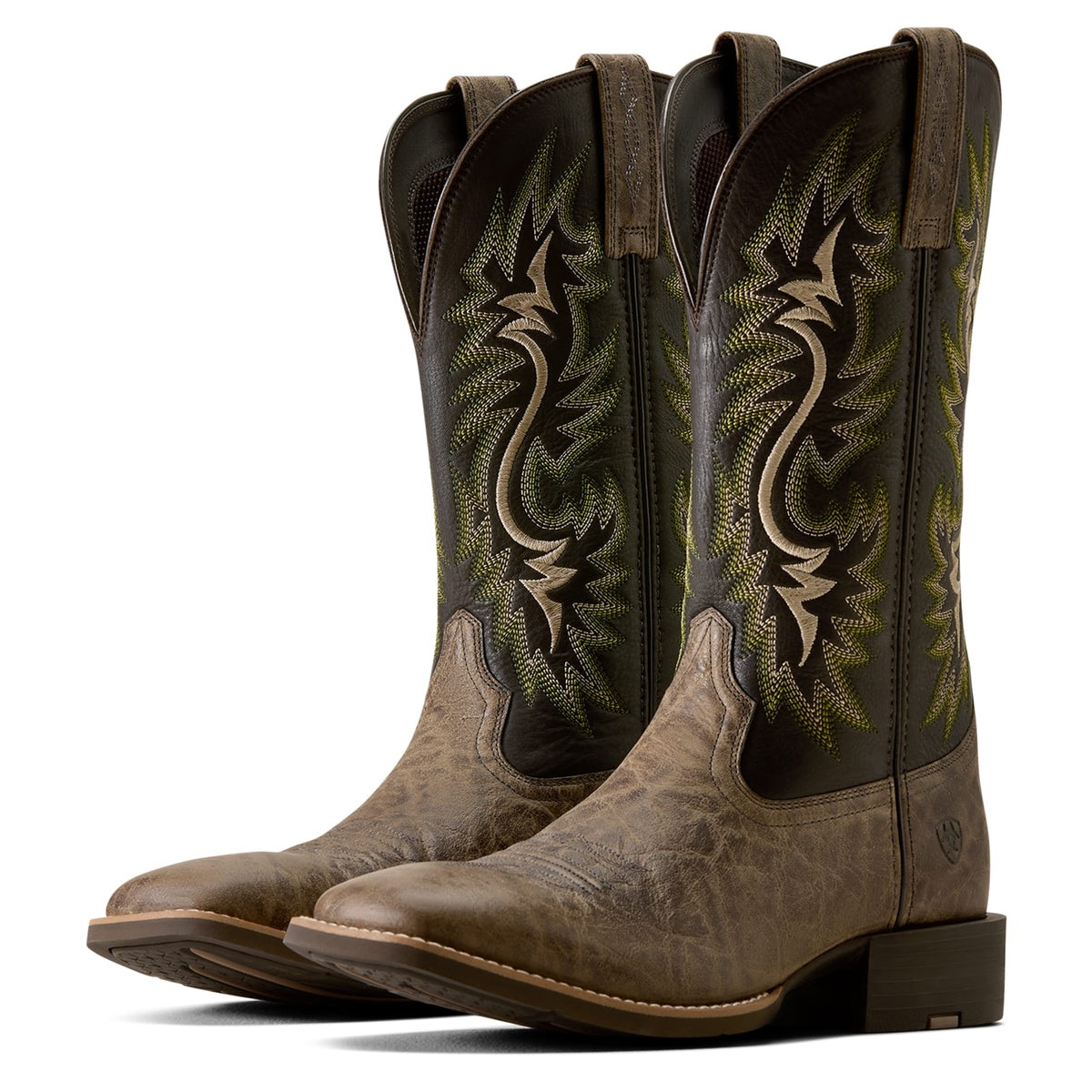 ARIAT Boots Ariat Men's Dried Sage Elephant Print Sport Colter Wide Square Toe Cowboy Boot 10080266