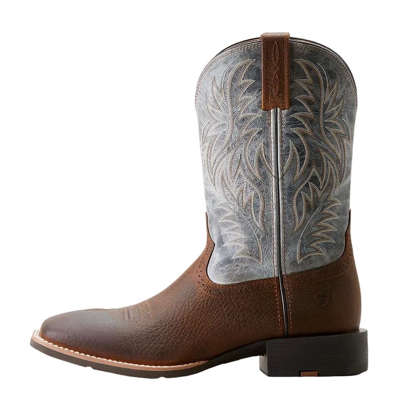 ARIAT Boots Ariat Men's Earth Brown & Glacier Blue Sport Western Boot 10053731