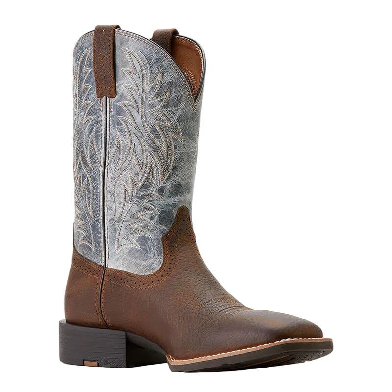 ARIAT Boots Ariat Men's Earth Brown & Glacier Blue Sport Western Boot 10053731