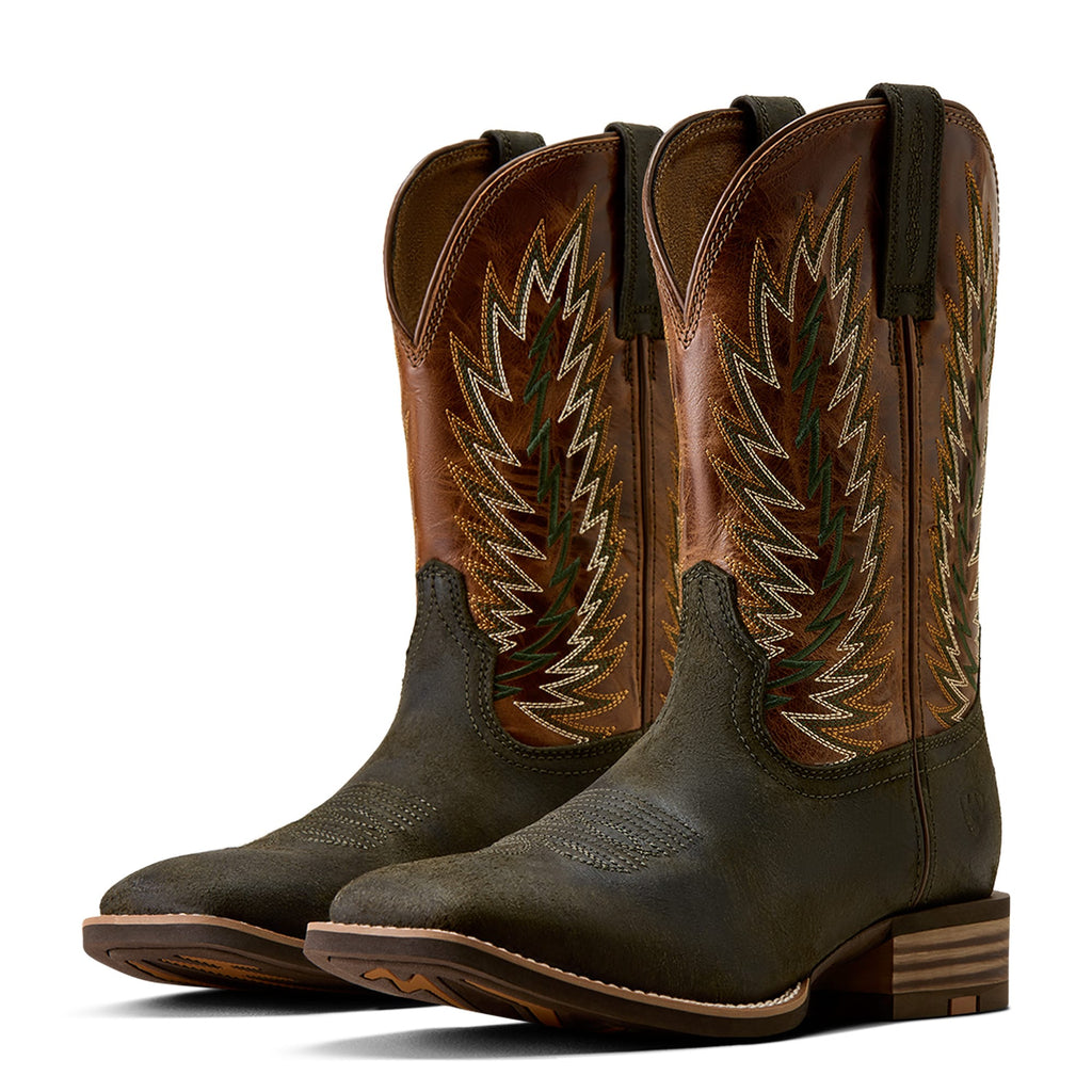 ARIAT Boots Ariat Men's Moss Green Driggs Wide Square Toe Cowboy Boot 10080537