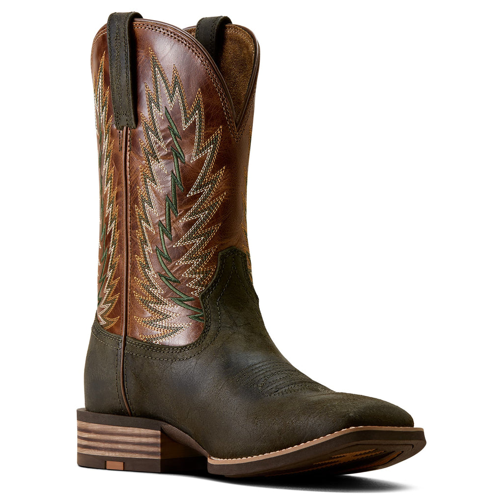ARIAT Boots Ariat Men's Moss Green Driggs Wide Square Toe Cowboy Boot 10080537