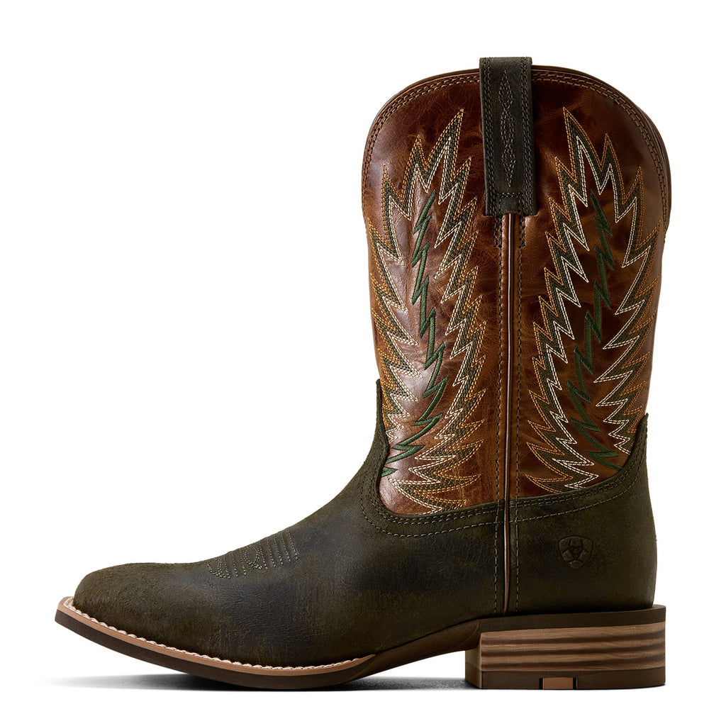ARIAT Boots Ariat Men's Moss Green Driggs Wide Square Toe Cowboy Boot 10080537