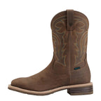 ARIAT Boots Ariat Men's Oily Distressed Brown Hybrid Rancher Waterproof Western Boots 10014067