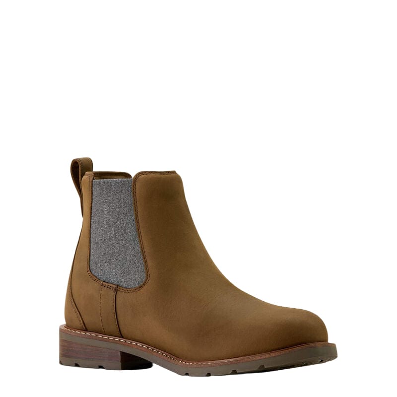 ARIAT Boots Ariat Men's Palm Brown Wexford Waterproof Chelsea Work Boot 10063986