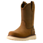 ARIAT Boots Ariat Men's Rebar Wedge Pull-On Distressed Brown Waterproof Work Boot 10053612