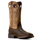 ARIAT Boots Ariat Men's Rhino Tan Print Redcliff Wide Square Toe Cowboy Boot 10080539