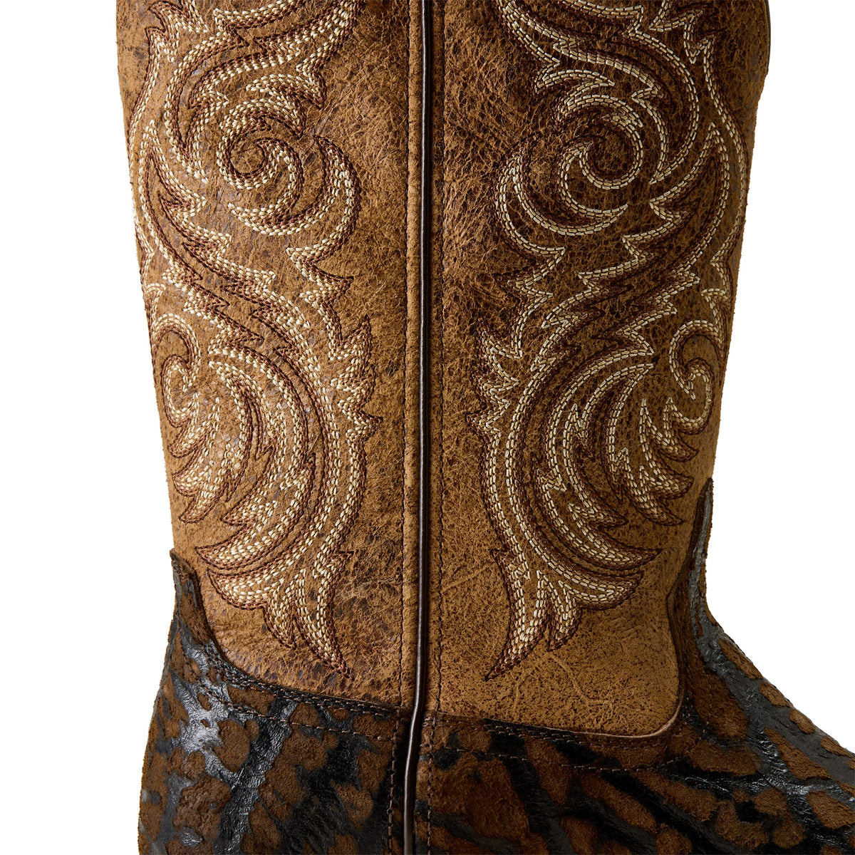 ARIAT Boots Ariat Men's Rhino Tan Print Redcliff Wide Square Toe Cowboy Boot 10080539