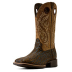 ARIAT Boots Ariat Men's Rhino Tan Print Redcliff Wide Square Toe Cowboy Boot 10080539