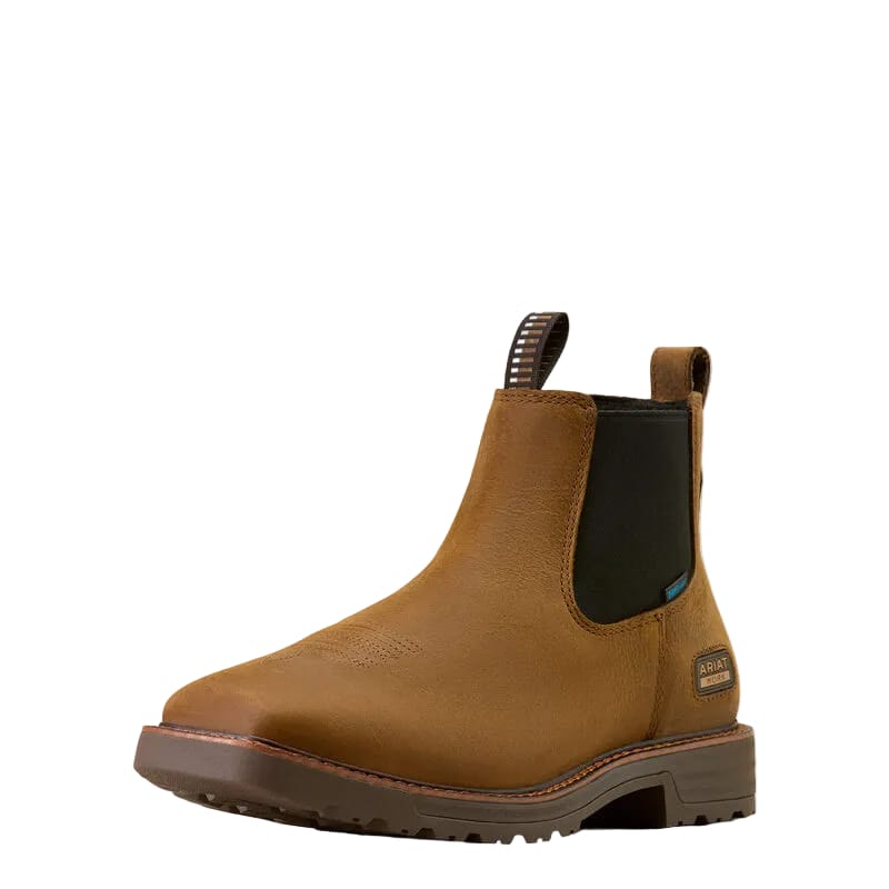 ARIAT Boots Ariat Men's Rye Brown Activator Waterproof Chelsea Work Boot 10074285