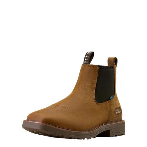 ARIAT Boots Ariat Men's Rye Brown Activator Waterproof Chelsea Work Boot 10074285