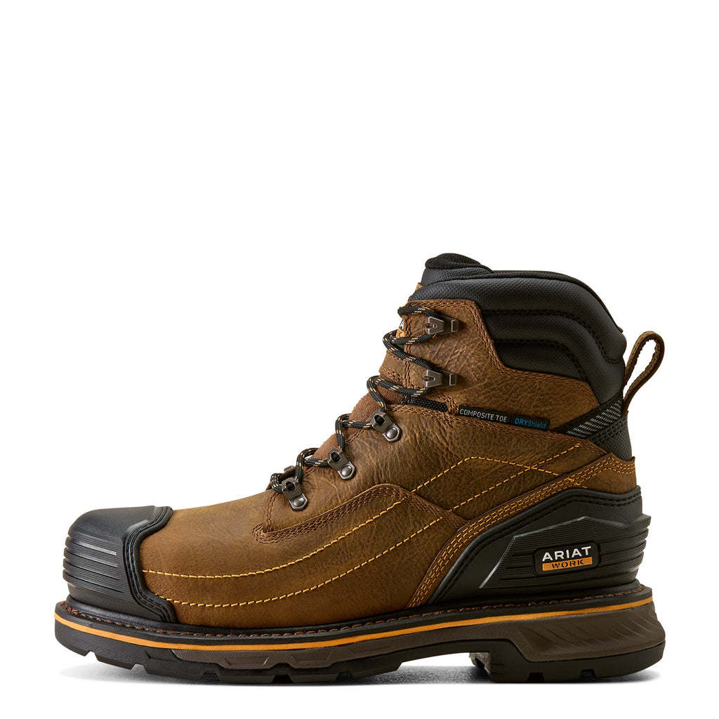 ARIAT Boots Ariat Men's Rye Brown Stump Jumper 6" Waterproof Composite Toe Work Boot 10080453