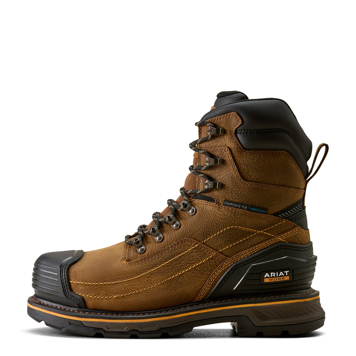 ARIAT Boots Ariat Men's Rye Brown Stump Jumper 8" Waterproof Composite Toe Work Boot 10080454
