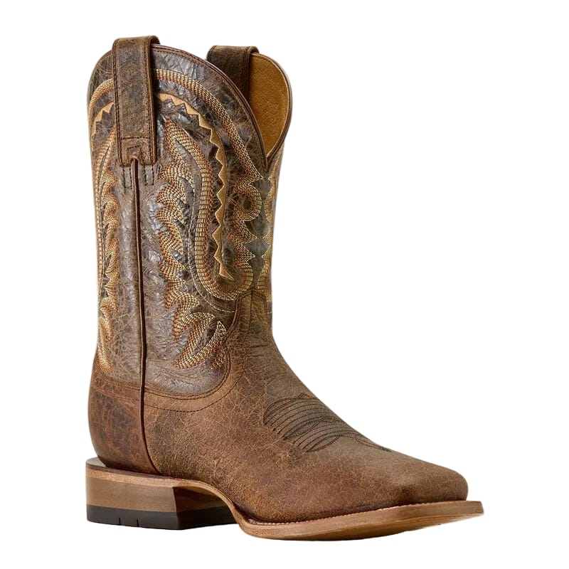 ARIAT Boots Ariat Men's Saddle Brown Bison Rock Ridge Western Boot 10063783