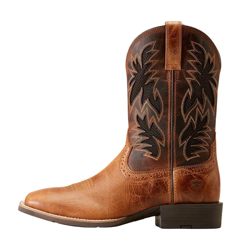 ARIAT Boots Ariat Men's Sport Cool VentTEK Dark Tan Western Boots 10031446