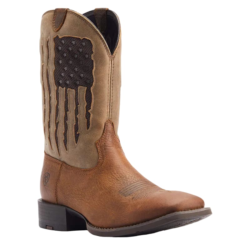 ARIAT Boots Ariat Men's Sport My Country VentTEK Wide Square Toe Cowboy Boot 10044564
