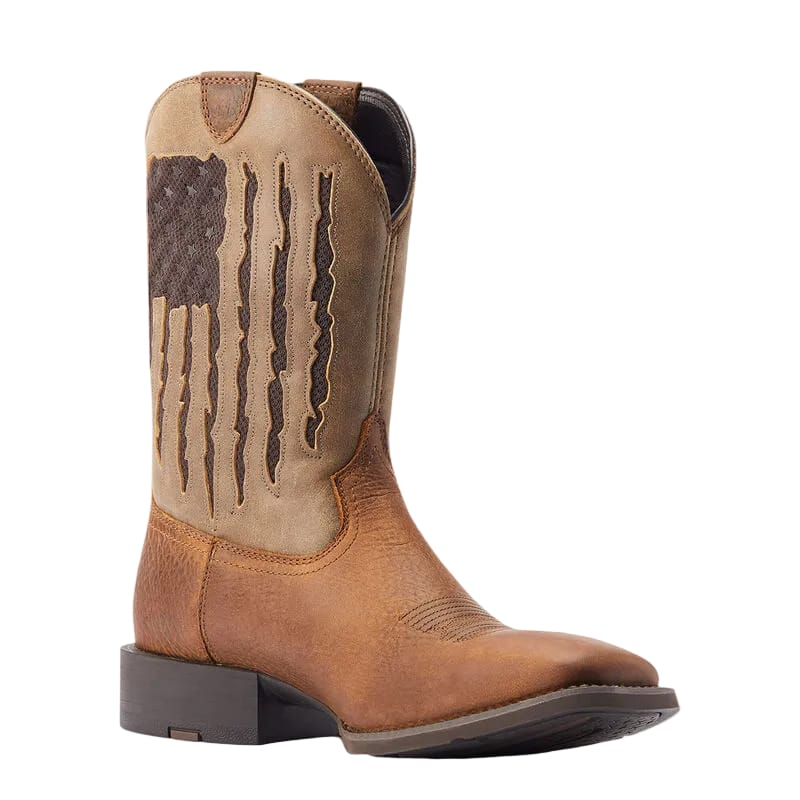 ARIAT Boots Ariat Men's Sport My Country VentTEK Wide Square Toe Cowboy Boot 10044564