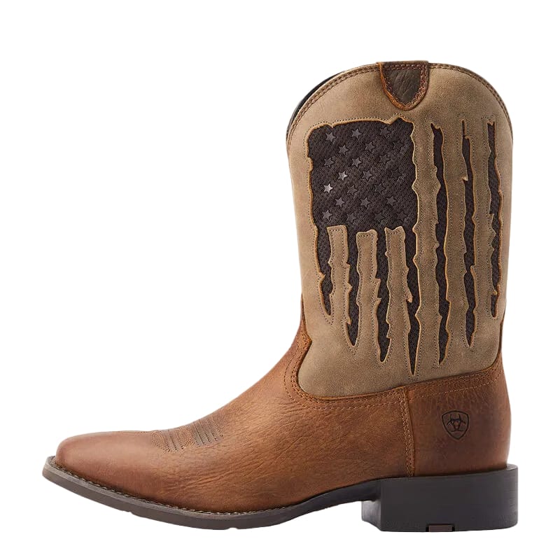 ARIAT Boots Ariat Men's Sport My Country VentTEK Wide Square Toe Cowboy Boot 10044564