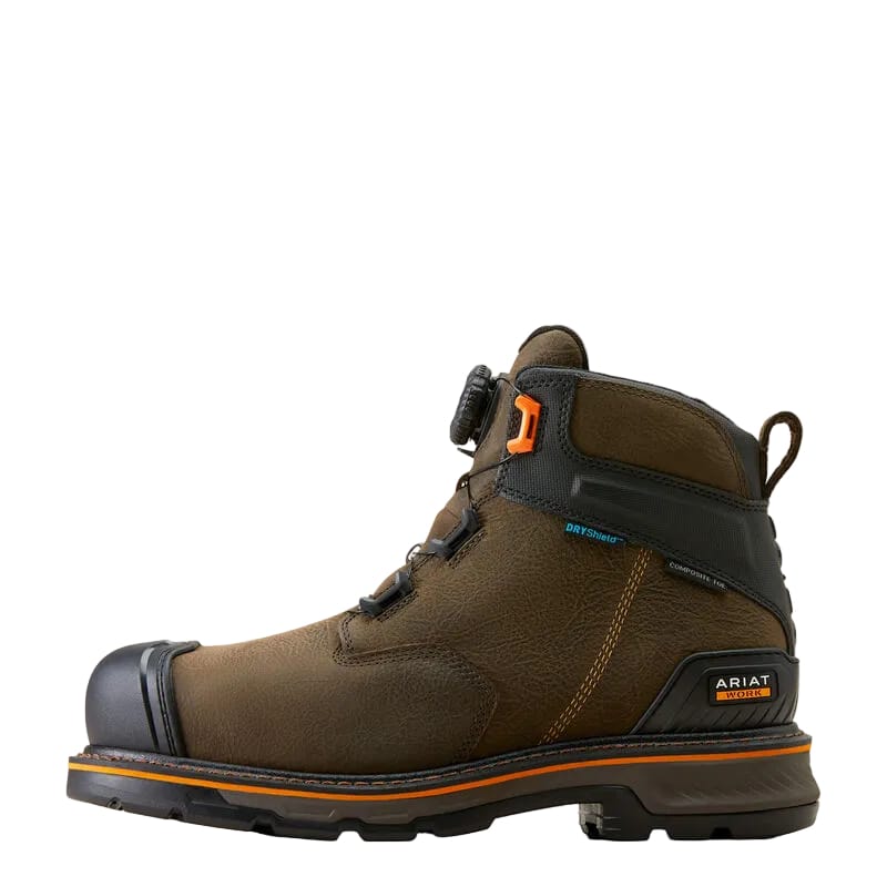 ARIAT Boots Ariat Men's Stump Jumper BOA 6" Waterproof Composite Toe Work Boot 10048060