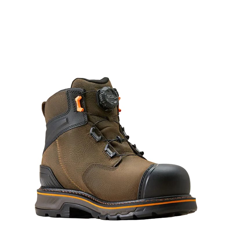 ARIAT Boots Ariat Men's Stump Jumper BOA 6" Waterproof Composite Toe Work Boot 10048060