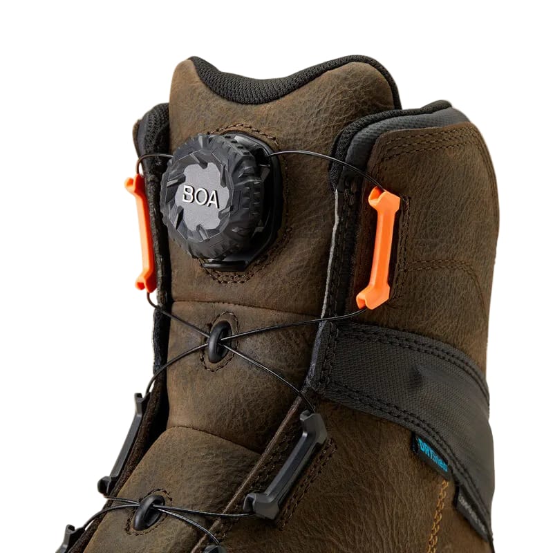 ARIAT Boots Ariat Men's Stump Jumper BOA 8" Waterproof Composite Toe Work Boot 10048059
