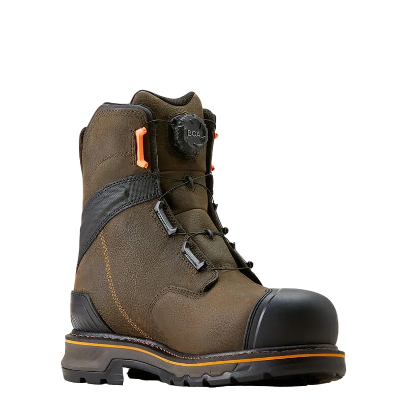 ARIAT Boots Ariat Men's Stump Jumper BOA 8" Waterproof Composite Toe Work Boot 10048059