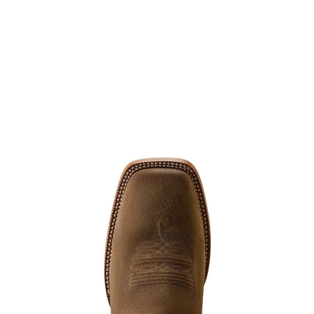 ARIAT Boots Ariat Men's Timber Tan Roughout Slatewood Wide Square Toe Cowboy Boot 10080542