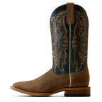 ARIAT Boots Ariat Men's Timber Tan Roughout Slatewood Wide Square Toe Cowboy Boot 10080542