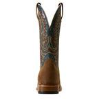 ARIAT Boots Ariat Men's Timber Tan Roughout Slatewood Wide Square Toe Cowboy Boot 10080542