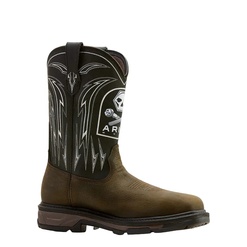 ARIAT Boots Ariat Men's  WorkHog XT Bolt Skull Waterproof Carbon Toe Work Boot 10074207