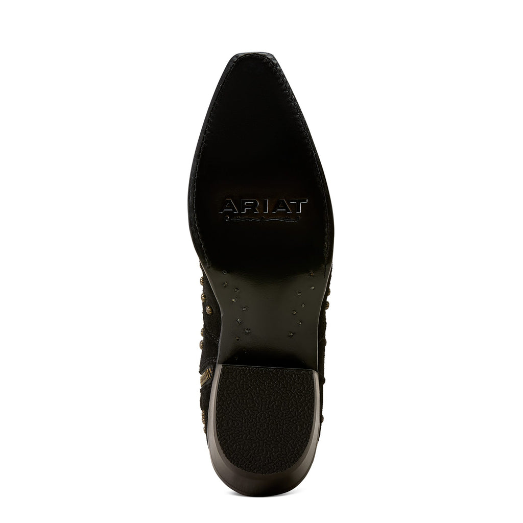 ARIAT Boots Ariat Women's Black Suede Siren X Toe Western Boot 10080356