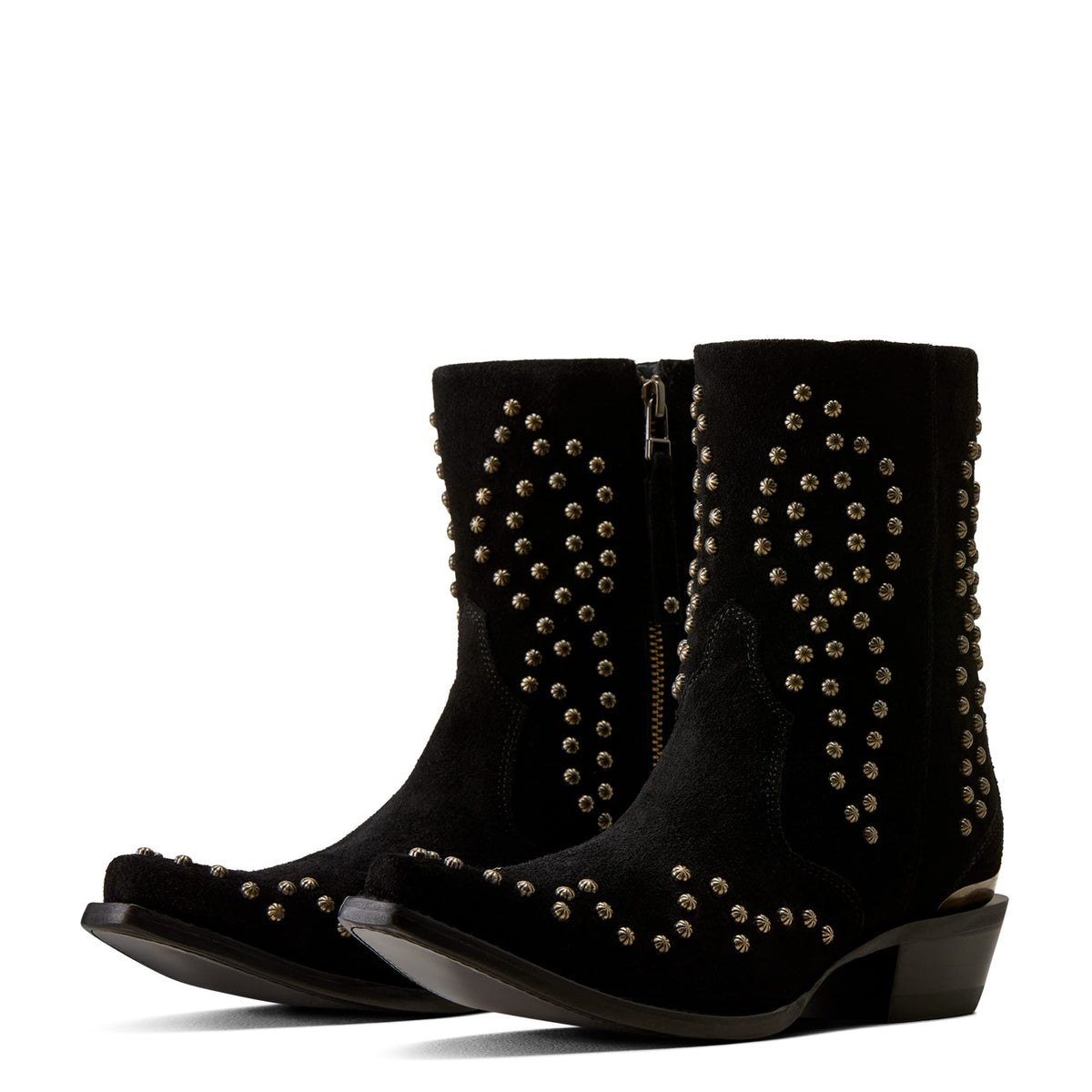 ARIAT Boots Ariat Women's Black Suede Siren X Toe Western Boot 10080356