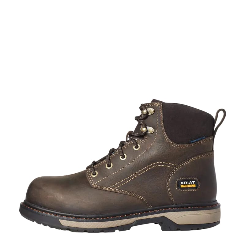 ARIAT Boots Ariat Women's Dark Brown Riveter Waterproof Comp Toe Work Boot 10035773