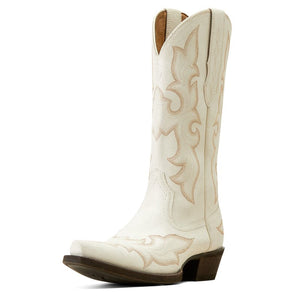 ARIAT Boots Ariat Women's Jennings Distresses Ivory Snip Toe Western Boot 10046996