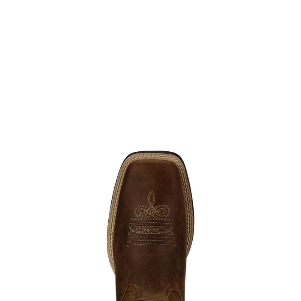ARIAT Boots Ariat Women's Powder Brown Round Up Wide Square Toe Western Boot 10018528