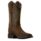 ARIAT Boots Ariat Women's Powder Brown Round Up Wide Square Toe Western Boot 10018528