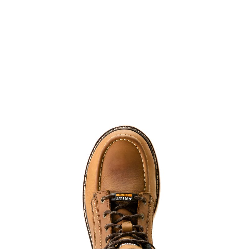 ARIAT Boots Ariat Women's Rebar Wedge Antique Brown Moc Toe Waterproof Work Boot 10053718