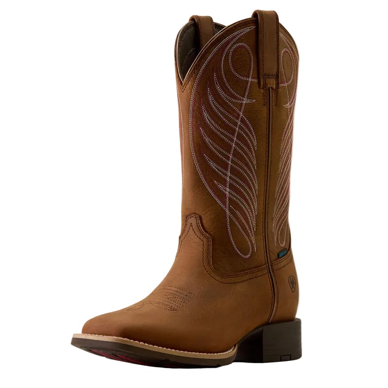 ARIAT Boots Ariat Women's Reliable Brown Round Up Waterproof Western Boot 10080420
