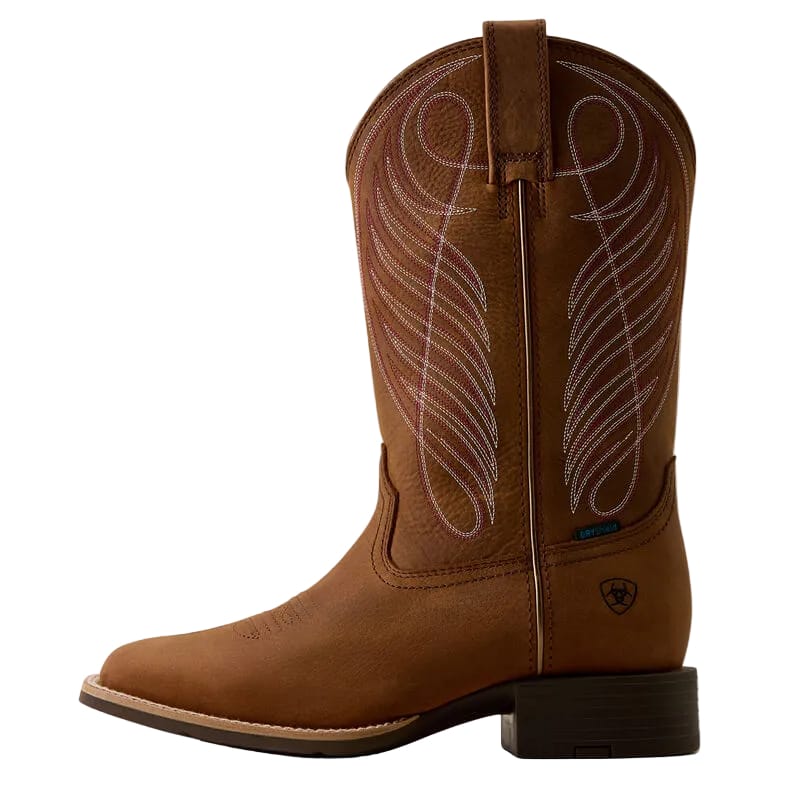 ARIAT Boots Ariat Women's Reliable Brown Round Up Waterproof Western Boot 10080420