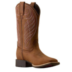ARIAT Boots Ariat Women's Reliable Brown Round Up Waterproof Western Boot 10080420