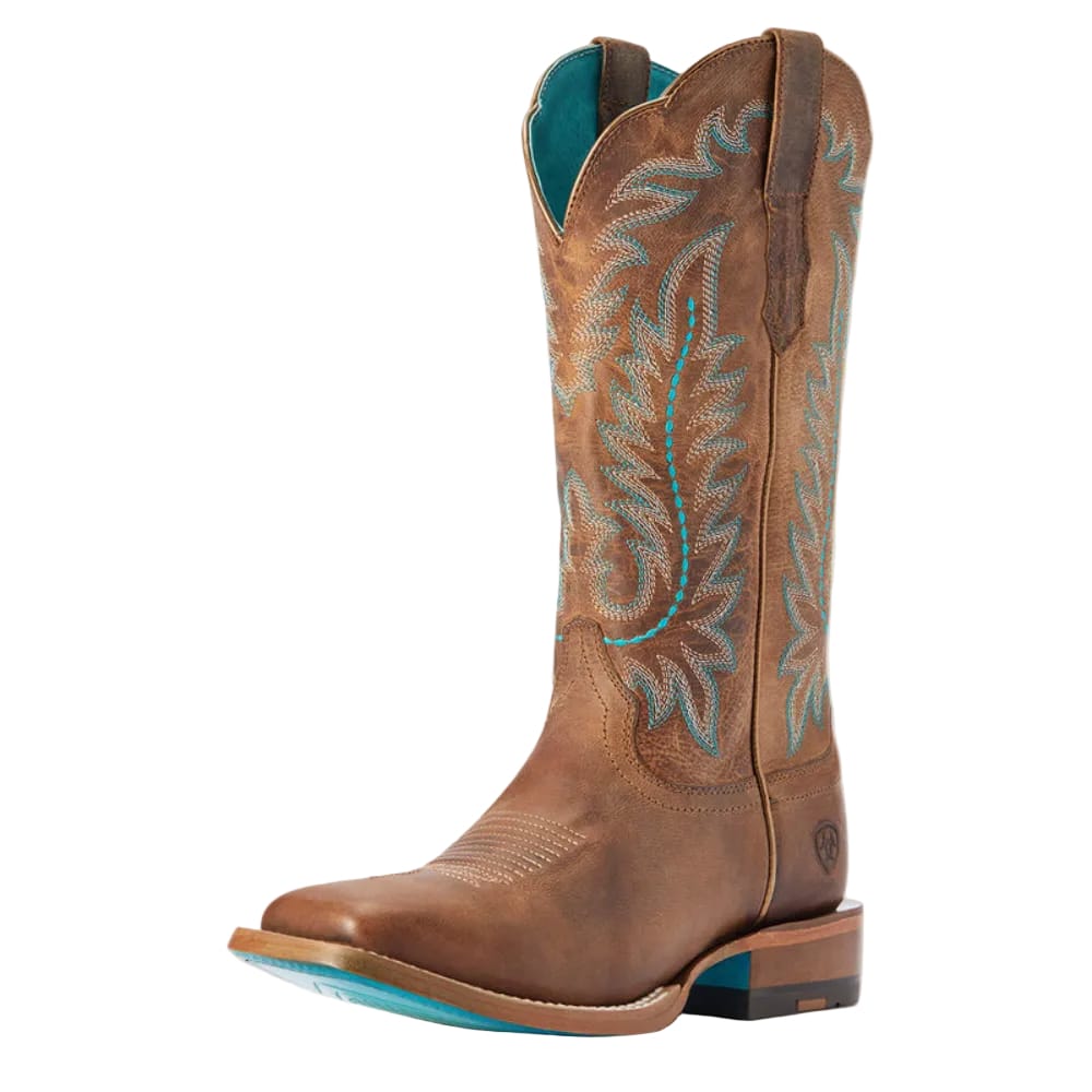 ARIAT Boots Ariat Women's Rodeo Tan Frontier Tilly Wide Square Toe Western Boot 10042423