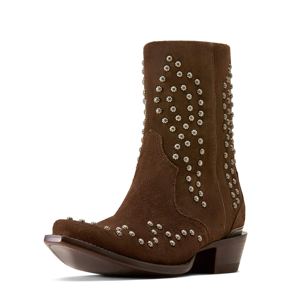 ARIAT Boots Ariat Women's Walnut Suede Siren X Toe Western Boot 10080357