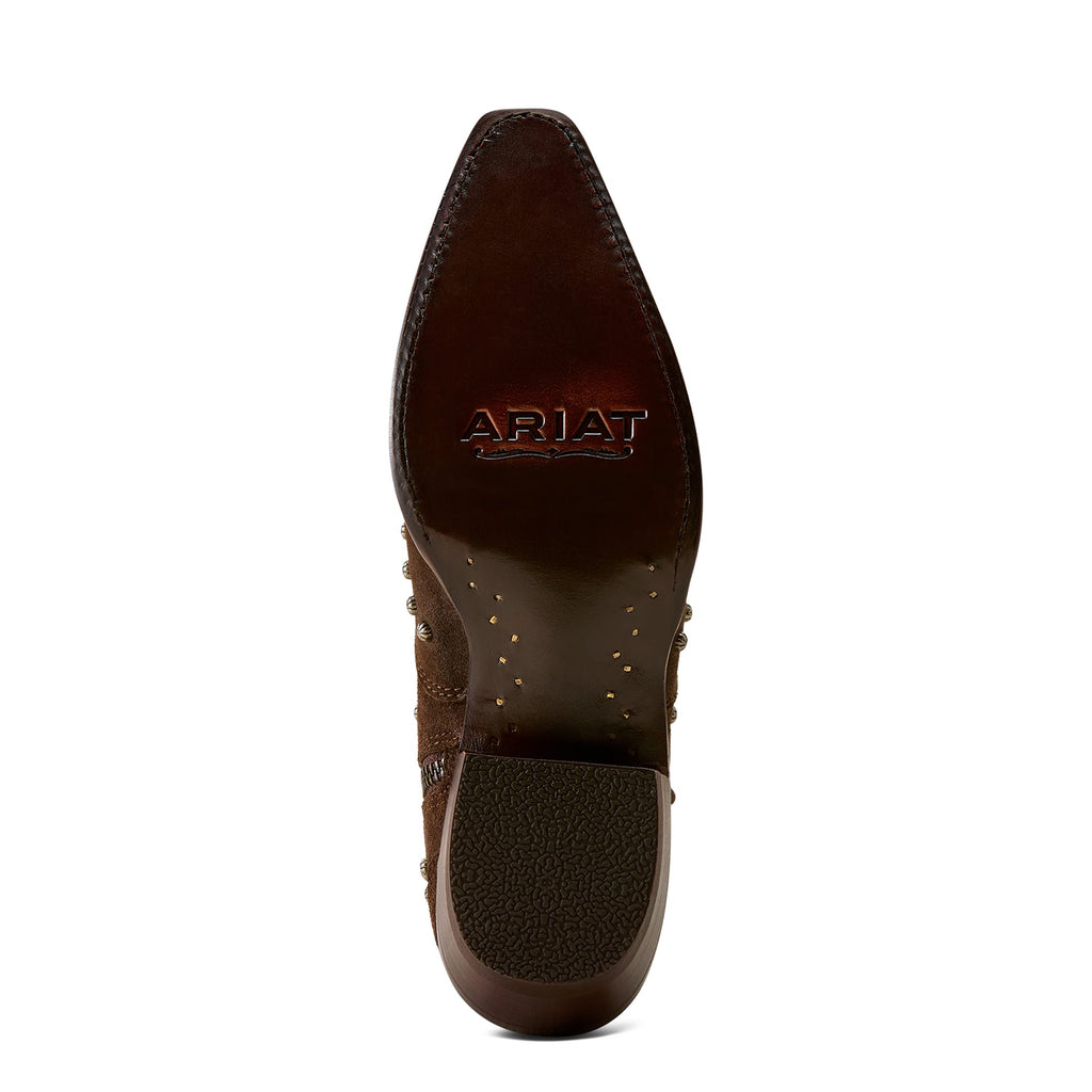ARIAT Boots Ariat Women's Walnut Suede Siren X Toe Western Boot 10080357