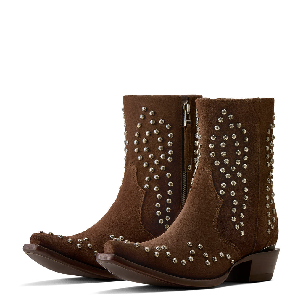 ARIAT Boots Ariat Women's Walnut Suede Siren X Toe Western Boot 10080357