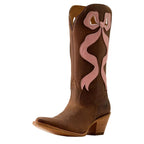 ARIAT Boots Ariat Women's Weathered Tan and Pink Beaux J Toe Western Boots 10080307