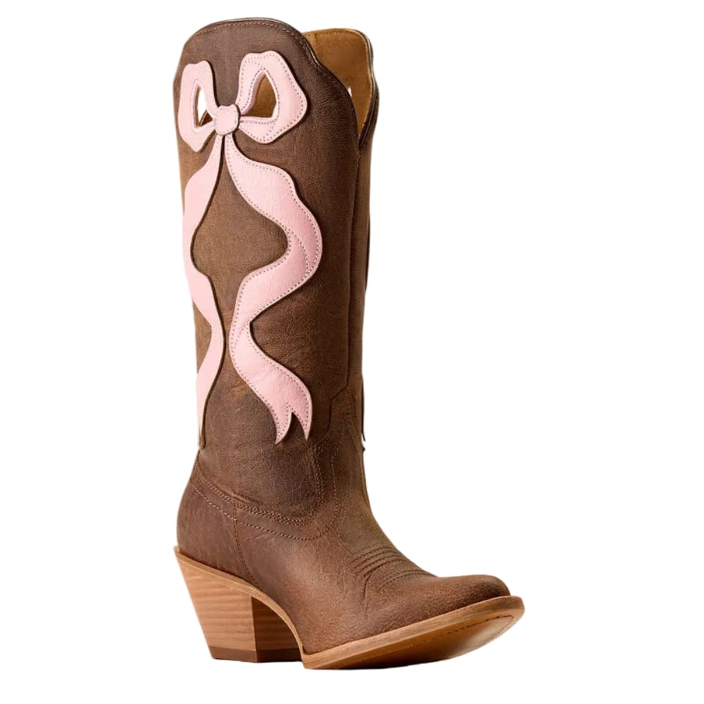 ARIAT Boots Ariat Women's Weathered Tan and Pink Beaux J Toe Western Boots 10080307