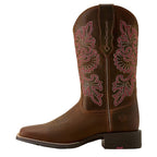 ARIAT Boots Ariat Womens Sassy Brown Round Up SretchFit Western Boot 10064078
