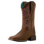 ARIAT Boots Ariat Womens Sassy Brown Round Up SretchFit Western Boot 10064078