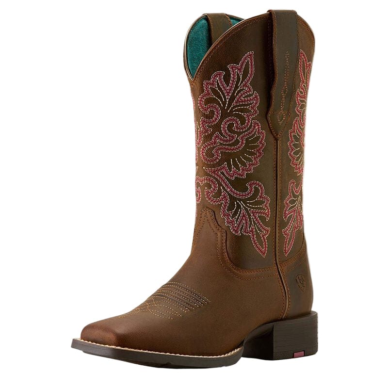 ARIAT Boots Ariat Womens Sassy Brown Round Up SretchFit Western Boot 10064078