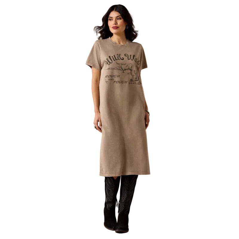 ARIAT Dresses & Skirts Ariat Women's Taupe Mineral Wash Bandito Dress 10071652